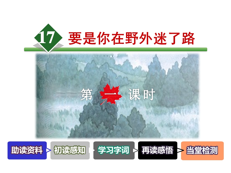 部编新人教版二年级语文下册优秀课件：17要是你在野外迷了路【第1课时】.ppt_第2页