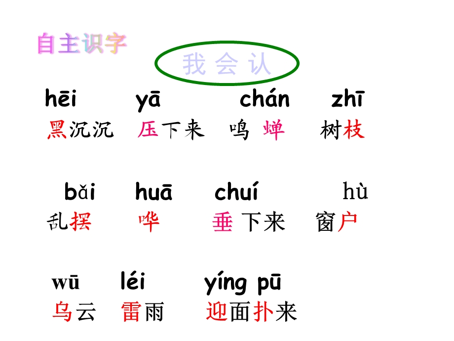 部编新人教版二年级语文下册优质课件第6单元16雷雨.ppt_第3页