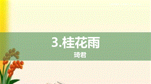 部编版五年级语文上册第3课《桂花雨》课件.pptx