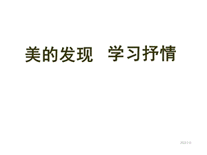 部编版七年级下册语文学习抒情4课件.ppt