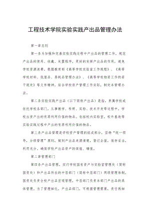 工程技术学院实验实践产出品管理办法.docx