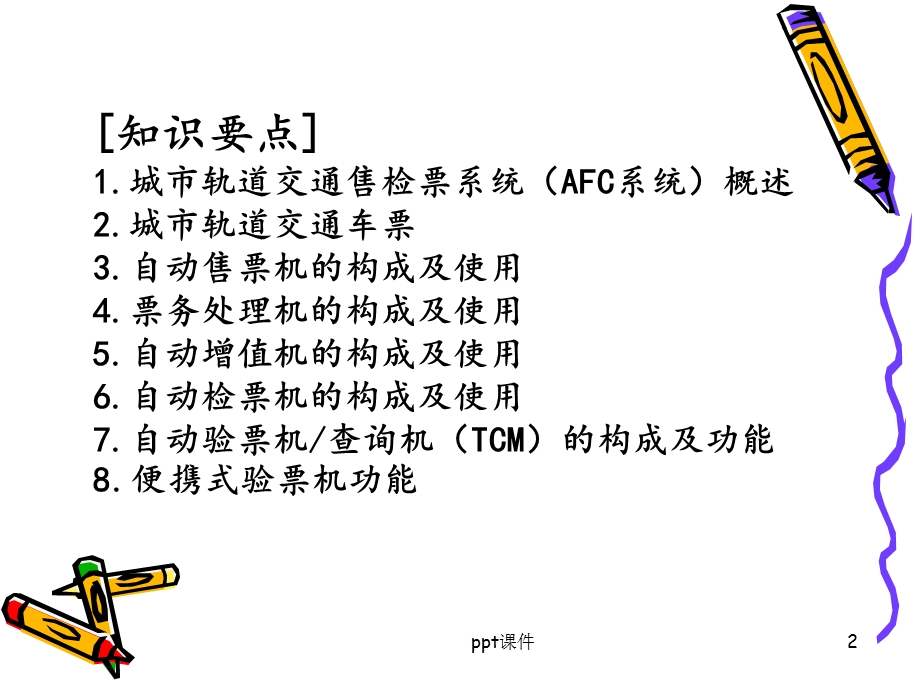 城市轨道交通自动售检票系统(AFC)ppt课件.ppt_第2页