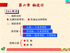 华中科技大学机械设计基础ppt课件轴设计.ppt