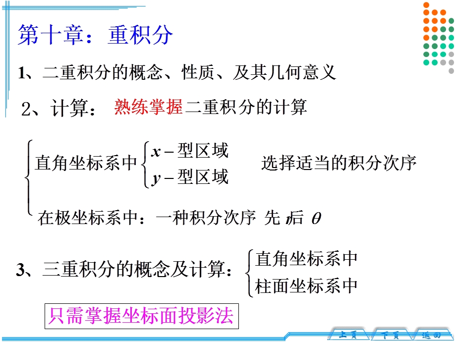 多元函数积分学期末复习(考点)ppt课件.ppt_第2页