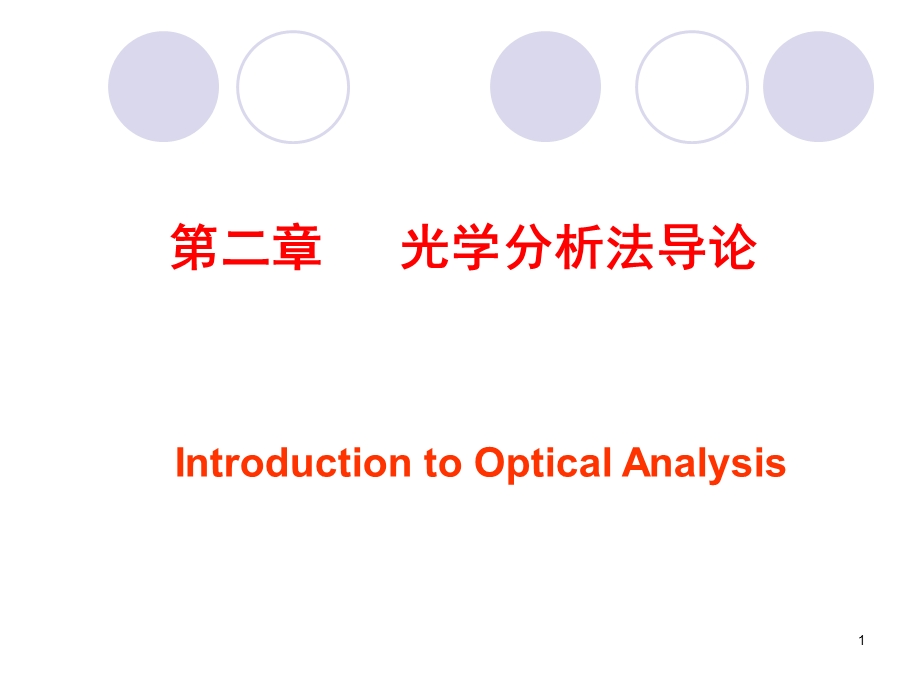 吉林大学《仪器分析》2 光学分析法导论ppt课件.ppt_第1页