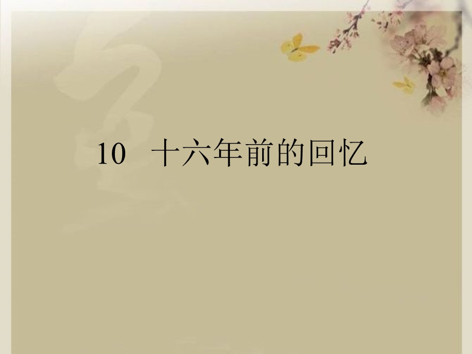 十六年前的回忆ppt课件（完美版）.ppt_第2页