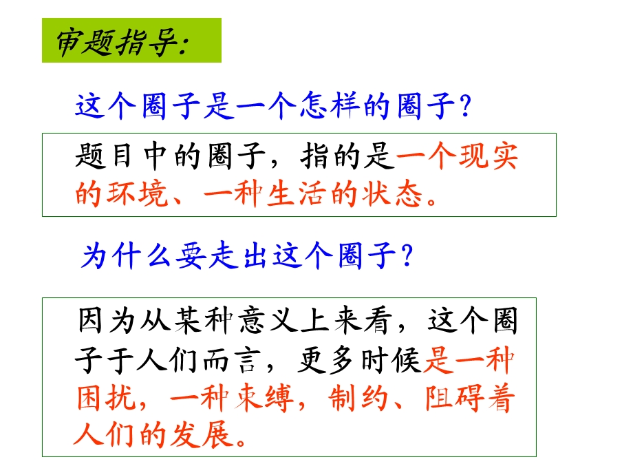 命题作文“走出这个圈子”写作指导及例文ppt课件.ppt_第2页