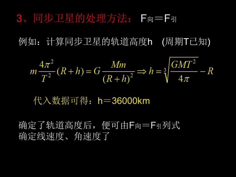 同步卫星及变轨问题ppt课件.ppt_第3页