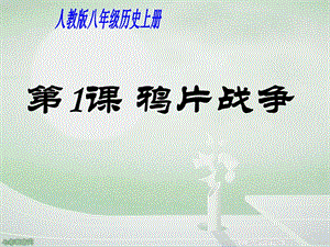 历史八年级上人教新课标第1课鸦片战争说课ppt课件概要.ppt