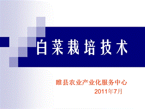 大白菜栽培技术 睢县兴农网ppt课件.ppt