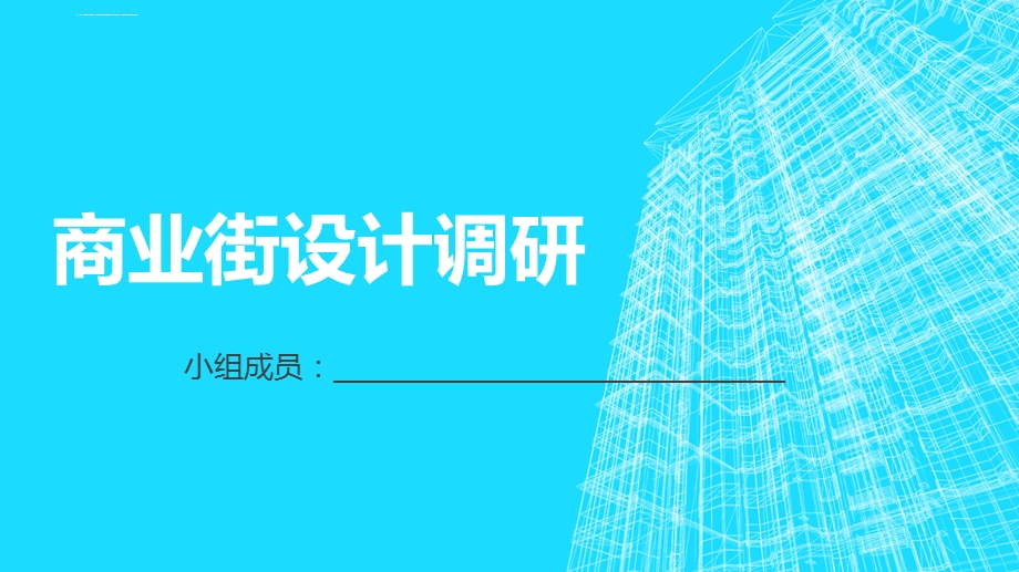 商业街调研报告ppt课件.ppt_第1页