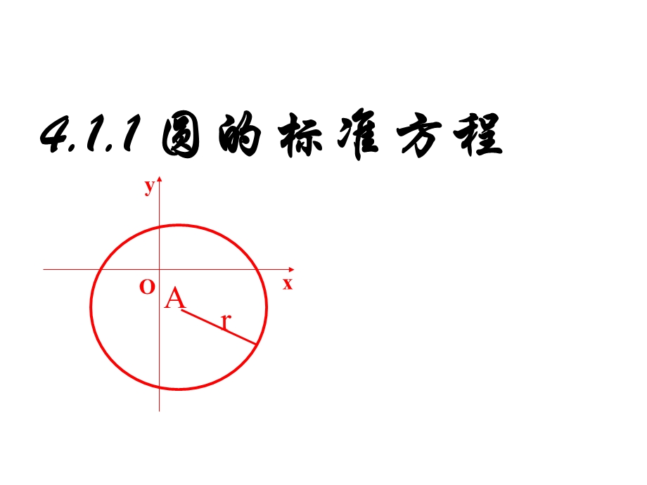 圆的标准方程ppt课件(公开课).ppt_第1页