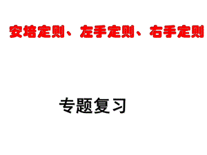 复习专题：安培定则、左手定则和右手定则ppt课件.ppt