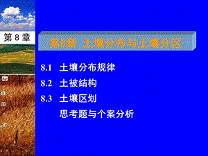 土壤地理学 第8章 土壤分布与土壤分区ppt课件.ppt