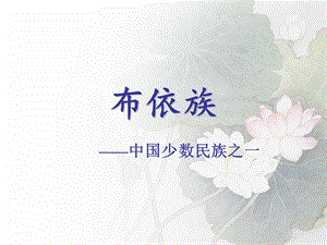 布依族介绍ppt课件.ppt