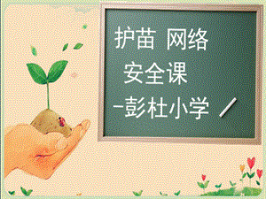 彭杜小学《护苗网络安全课》ppt课件.ppt