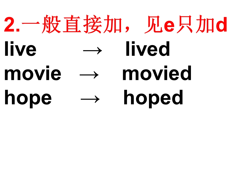 小学英语六年级下册 动词过去式ppt课件.ppt_第2页