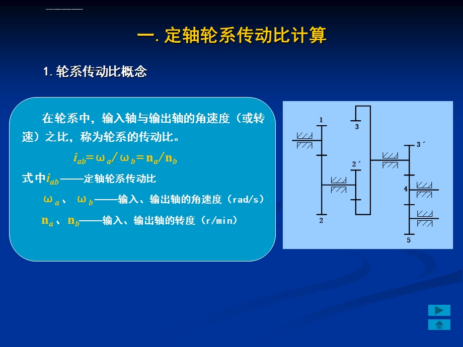 定轴轮系传动比的计算ppt课件.ppt_第1页