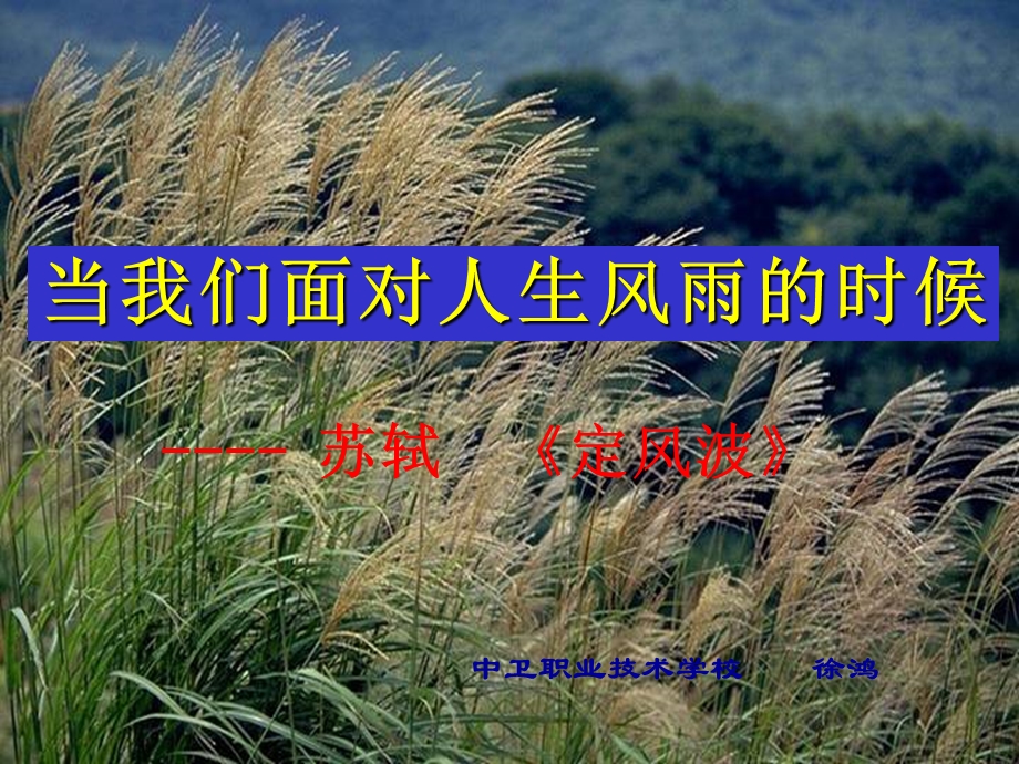 定风波优秀ppt课件.ppt_第1页