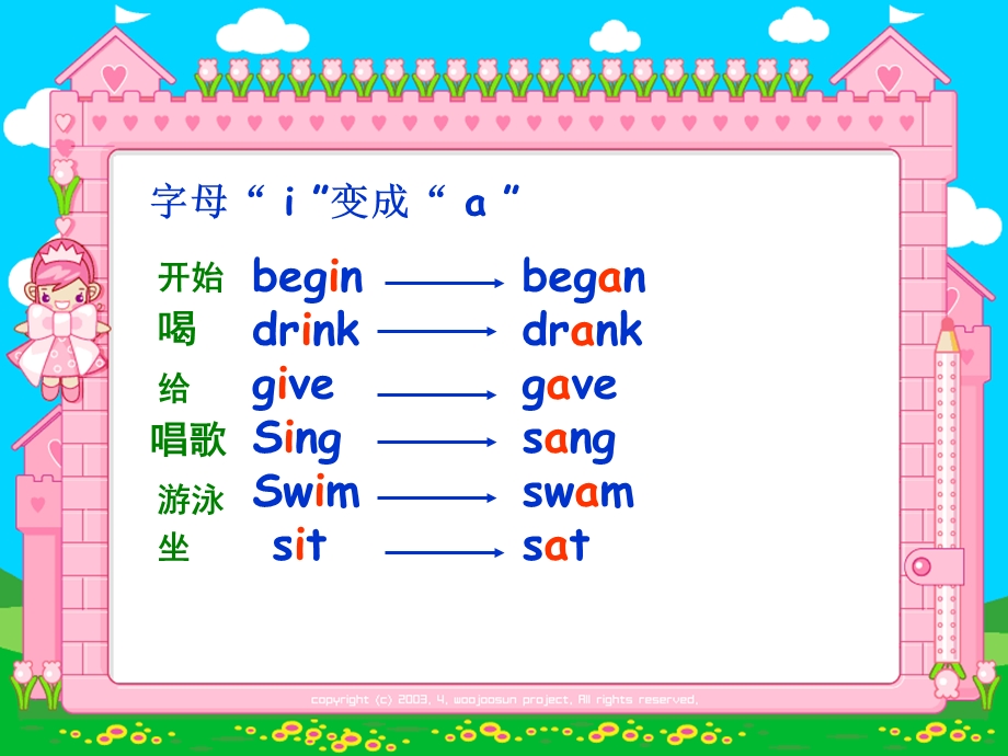 广州版 小学英语六年级下册 不规则动词过去式ppt课件.ppt_第1页