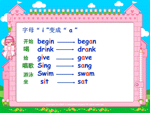 广州版 小学英语六年级下册 不规则动词过去式ppt课件.ppt