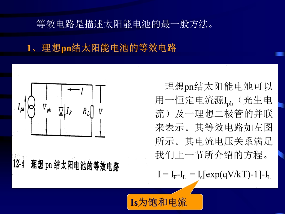 太阳能电池的等效电路和转化效率理论上限ppt课件.pptx_第2页