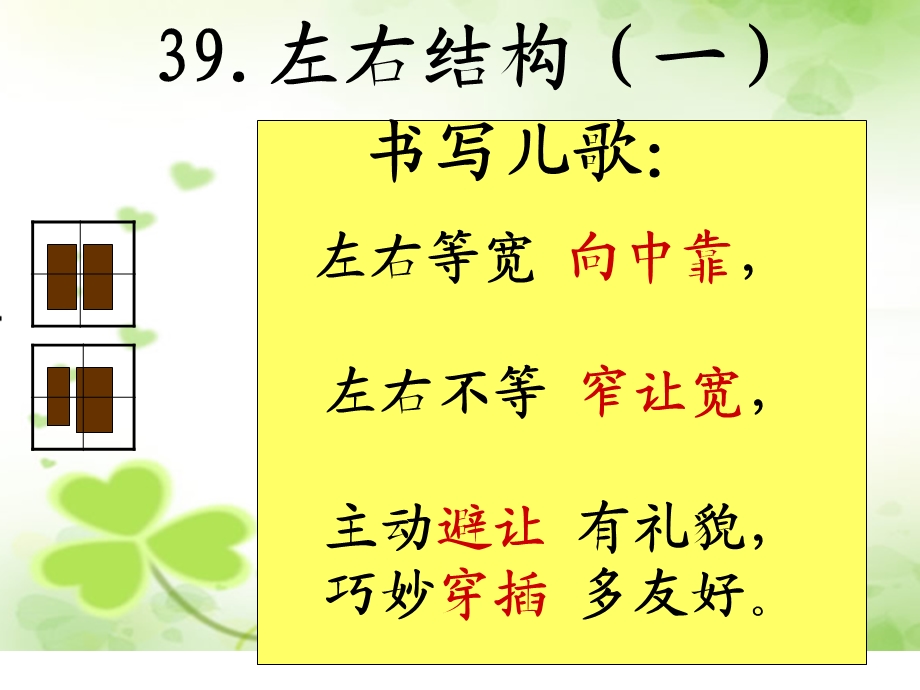 左右结构的字书写口诀ppt课件.ppt_第2页