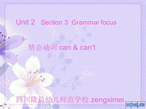 情态动词CAN的教学ppt课件.ppt