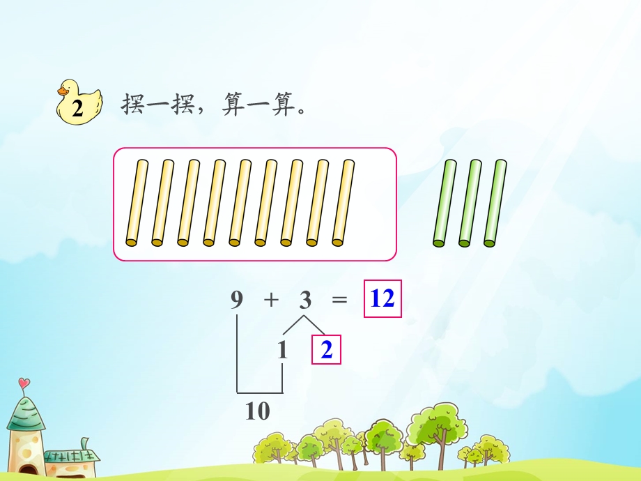 小学一年级数学(上册)20以内的进位加法ppt课件.ppt_第3页