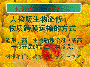 徐贵平微课《物质跨膜运输的方式》ppt课件.ppt