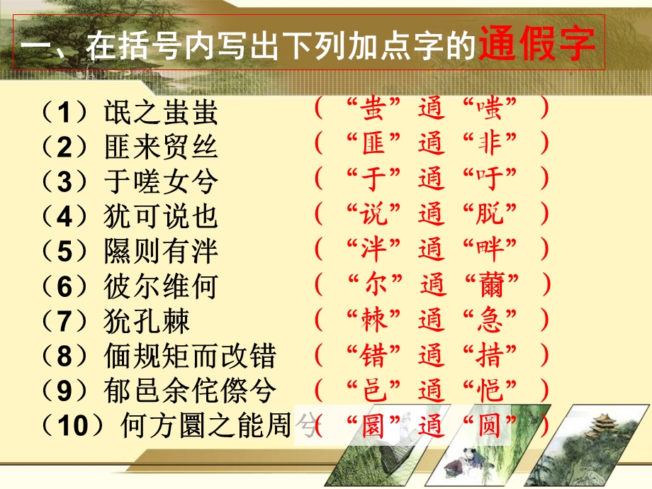 必修二文言文知识梳理ppt课件.ppt_第2页