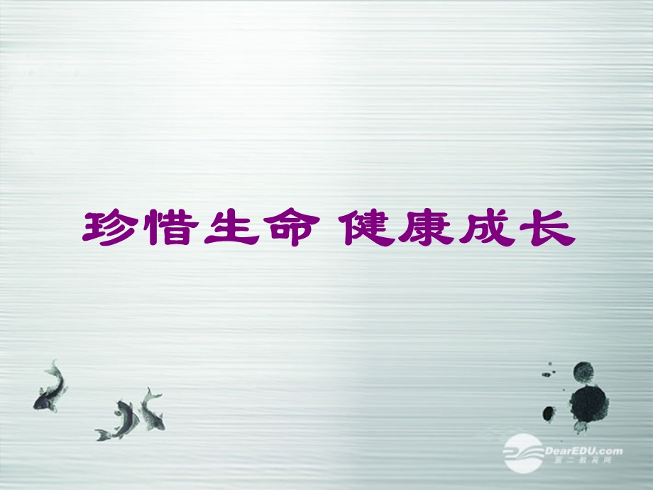 小学三年级交通安全教育《珍爱生命 健康成长》主题班会PPT课件.ppt_第1页