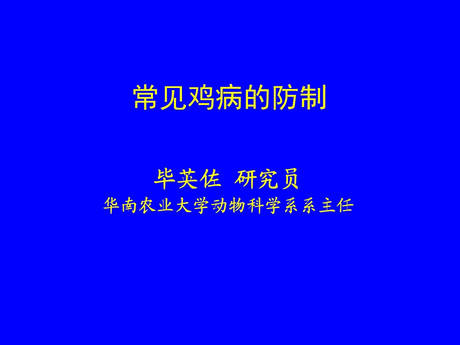 常见鸡病的防治ppt课件.ppt_第1页