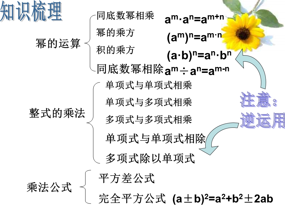 整式的乘除复习ppt课件.ppt_第2页