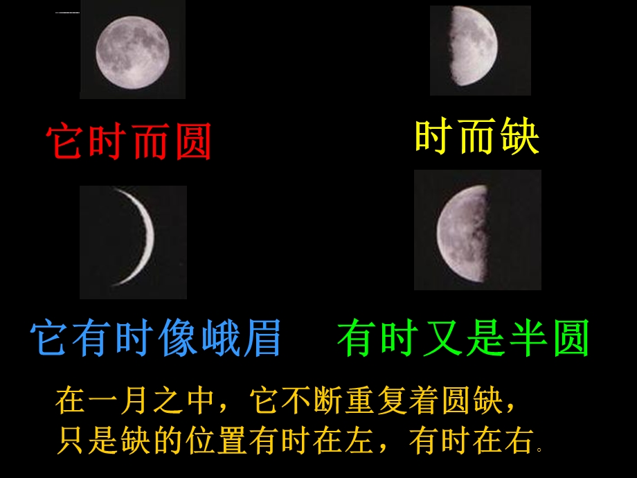 月相变化（看月亮）ppt课件.ppt_第2页