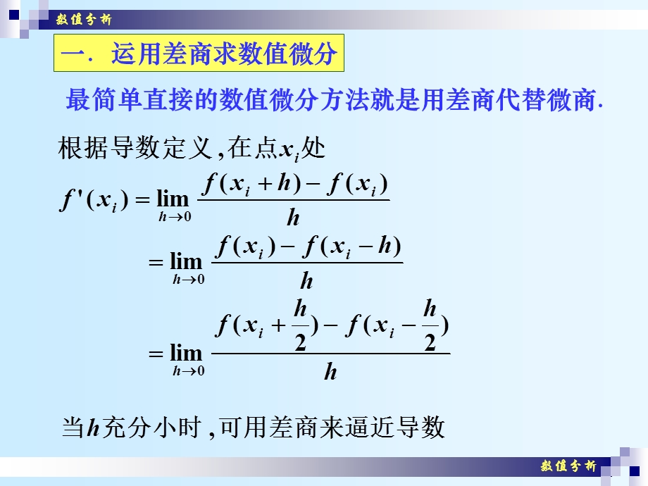 数值分析(20)数值微分ppt课件.ppt_第2页