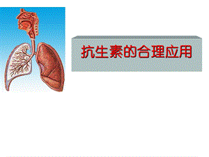 抗生素的合理应用 医学ppt课件.ppt