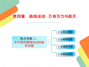 水平面内圆周运动的临界问题和竖直平面内圆周运动的“轻绳、轻杆”模型ppt课件.ppt