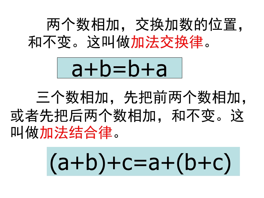 新人教版四年级下册加法运算定律的应用ppt课件.ppt_第3页