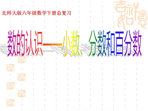 新北师大版六年级下数学总复习——小数、分数和百分数ppt课件.ppt