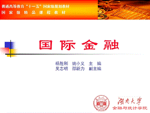 杨胜刚版国际金融第三章ppt课件.ppt