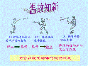 新教科版八年级物理上【ppt课件】8.3力改变物体的运动状态.ppt