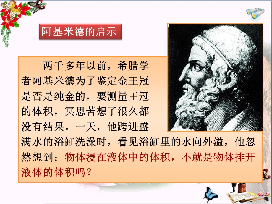 新人教版八年级物理下册：第十章第二节阿基米德原理 ppt课件.ppt_第2页