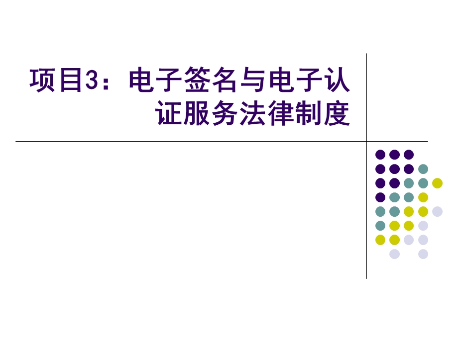 电子签名与电子认证服务法律制度汇编ppt课件.ppt_第1页