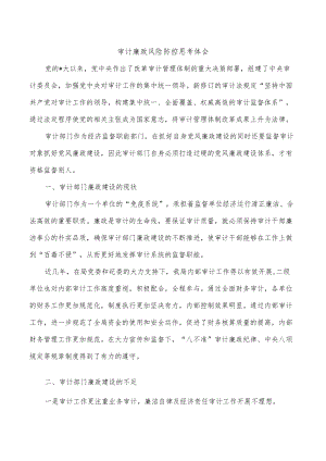 审计廉政风险防控思考体会.docx