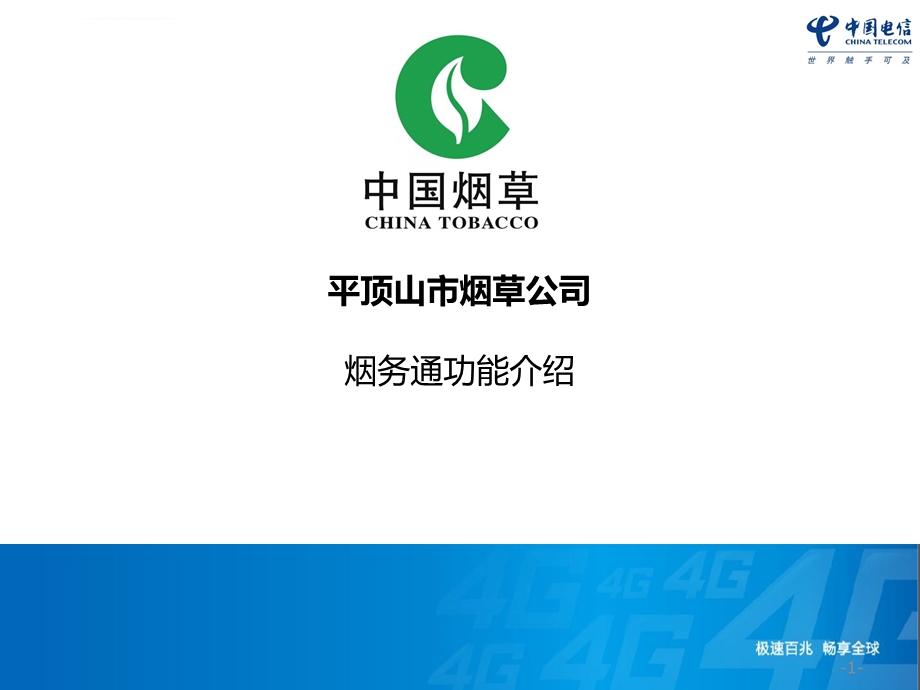 烟草公司整体解决方案4G PPT课件.ppt_第1页