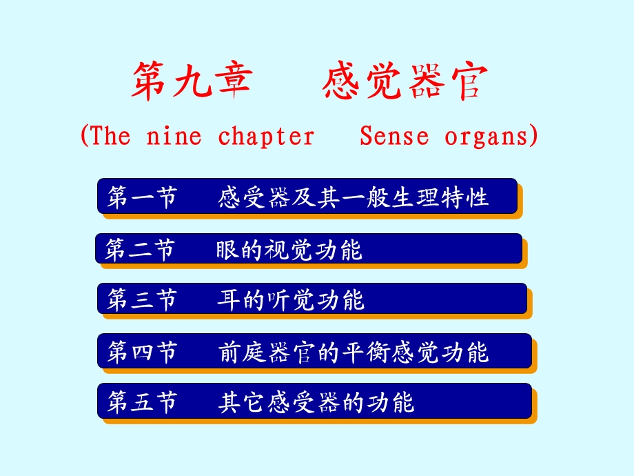 生理学ppt课件 感觉器官.ppt_第1页