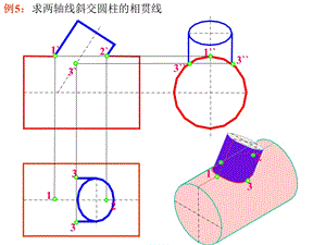 相贯线画法例题ppt课件.ppt