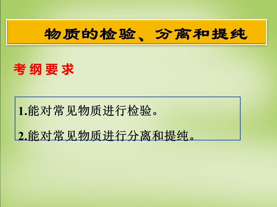 物质的检验、分离和提纯ppt课件.ppt_第1页