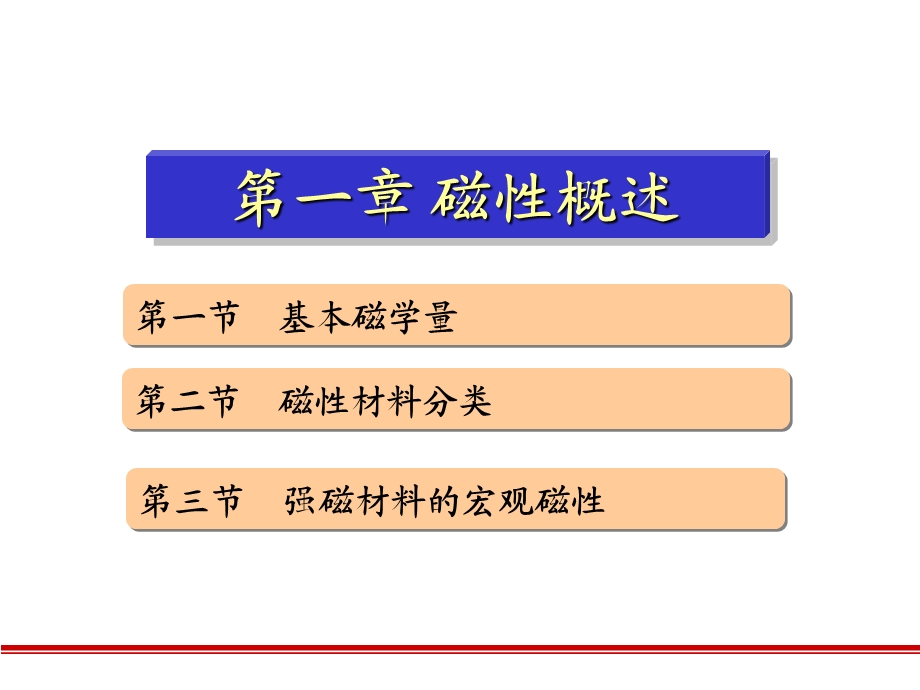 磁性材料 第1章 物质磁性概述ppt课件.ppt_第1页